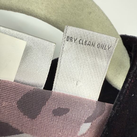 Chicos size Small Silk Blend Velvet Burnout Kimono Jacket Purple Open front Boho - Picture 8 of 10